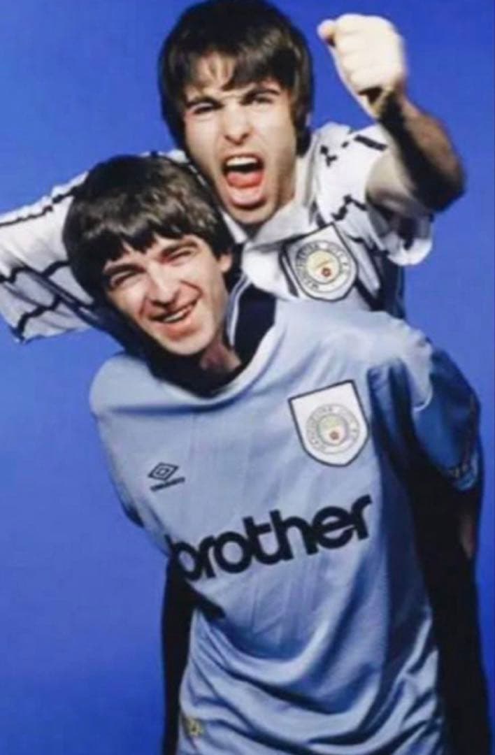 マンチェスターシティレトロシャツ オアシス ノエル着用 M 1994 oasis