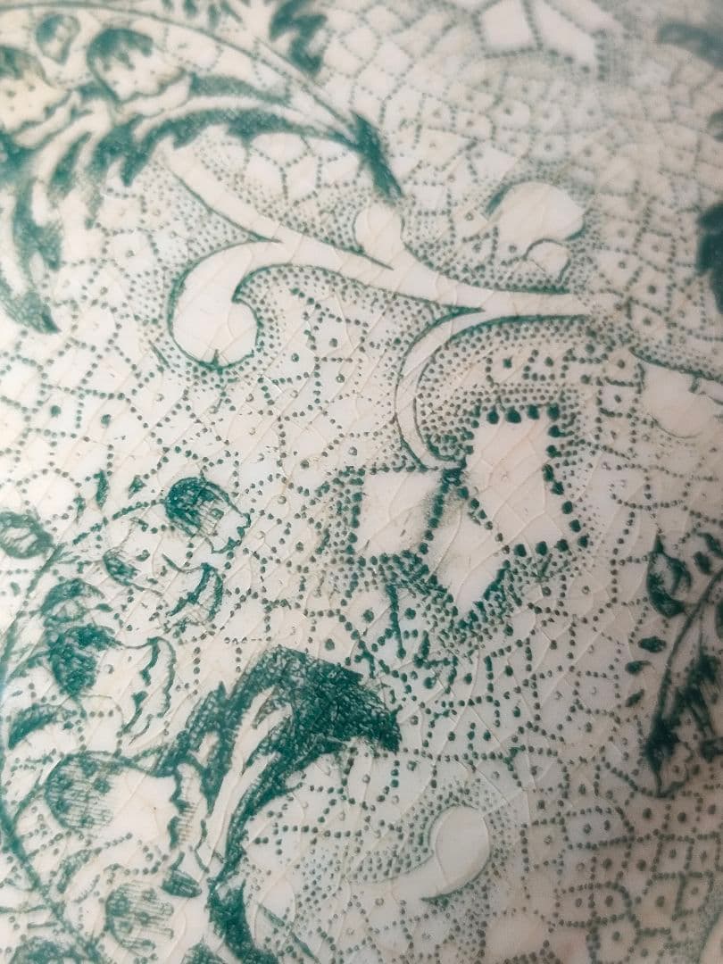 希少　美品　クレイユモントロー　鈴蘭　ボウル　フランスアンティーク