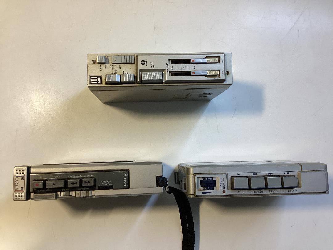 SONY等　TCS-450 カセットプレーヤー 　３台セット　ジャンク品扱い