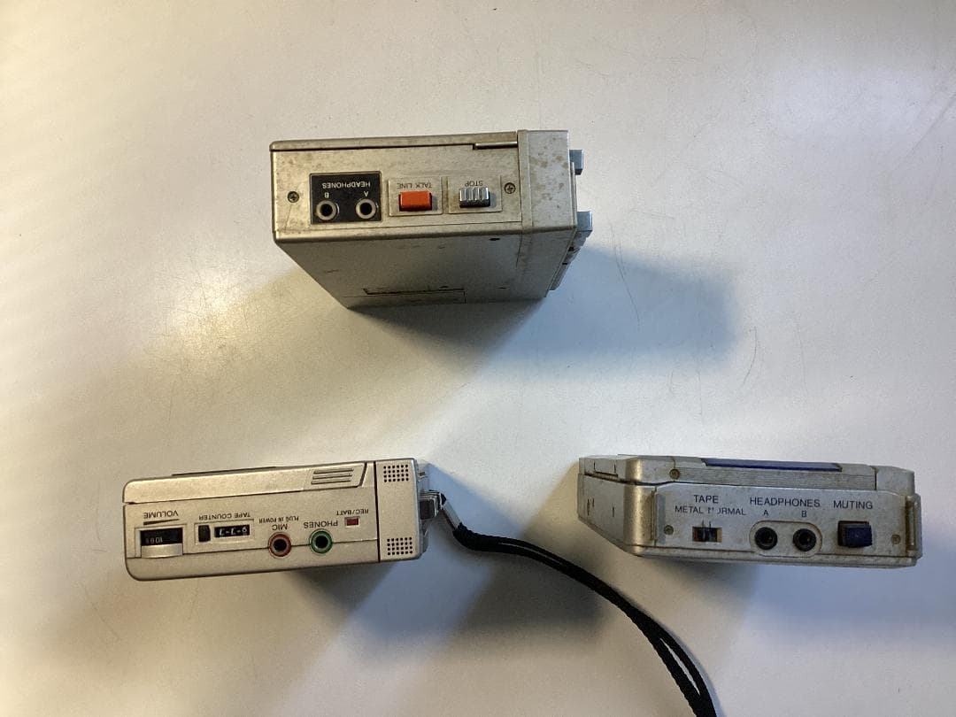 SONY等　TCS-450 カセットプレーヤー 　３台セット　ジャンク品扱い