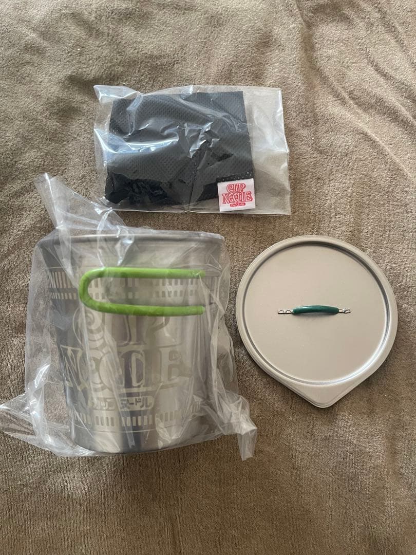 【新品・未使用】スノーピーク カップヌードル チタンクッカー 緑(山の日)