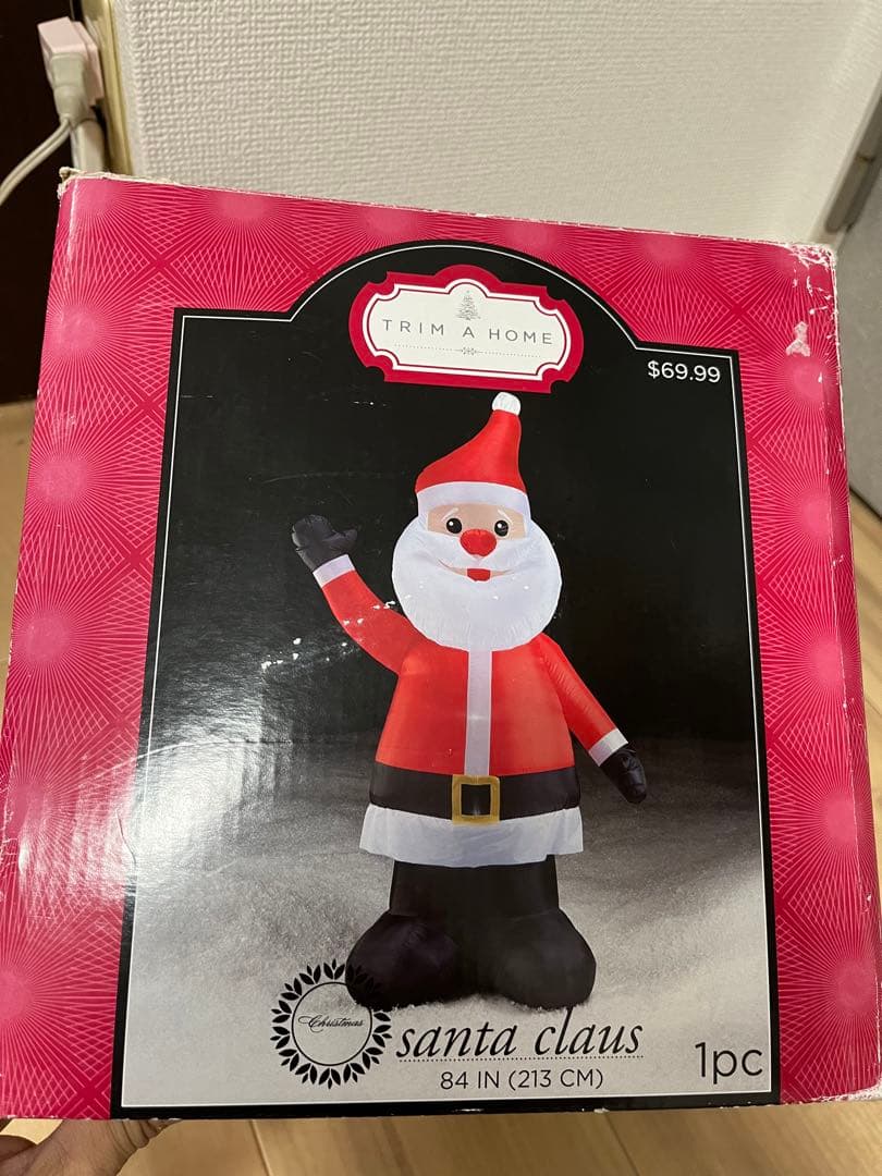 サンタクロース　エアブロー　特大　213cm trim a  ※中古