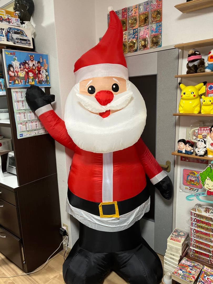 サンタクロース　エアブロー　特大　213cm trim a  ※中古