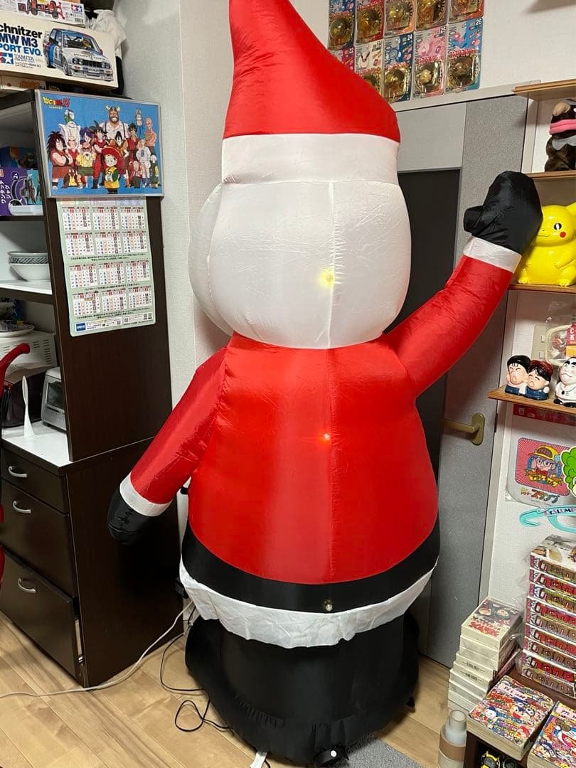 サンタクロース　エアブロー　特大　213cm trim a  ※中古