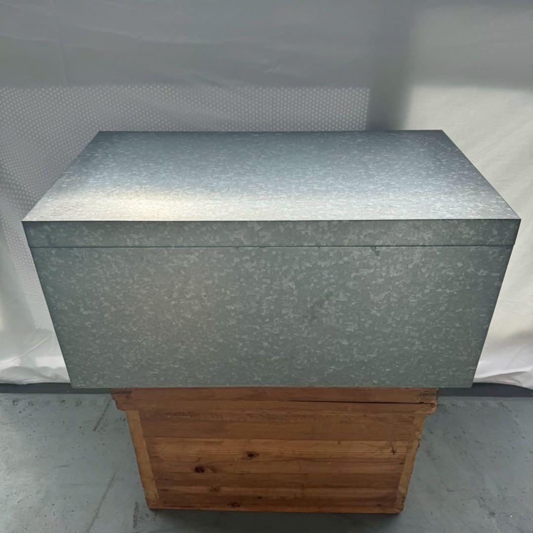 亜鉛メッキ ブリキ トタンスチールボックス レトロ 特大