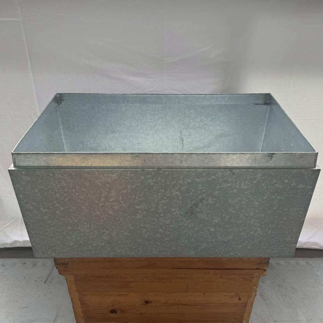 亜鉛メッキ ブリキ トタンスチールボックス レトロ 特大