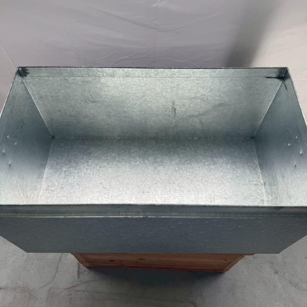 亜鉛メッキ ブリキ トタンスチールボックス レトロ 特大