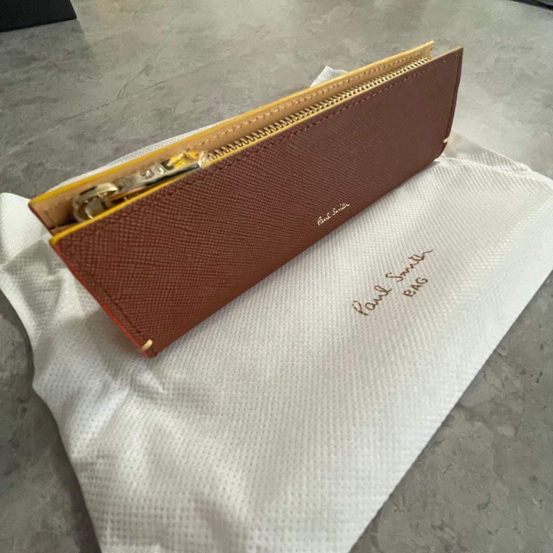 Paul Smith ポールスミス　ペンケース　ブラウン茶色 レザー 筆箱