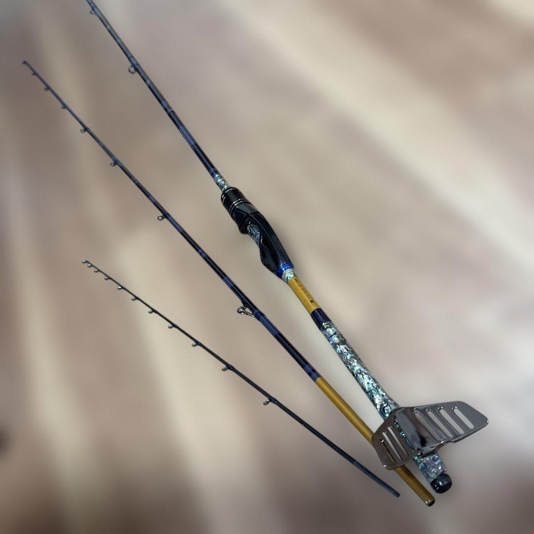 ヘラ竿をヘチ竿に改造2.5m