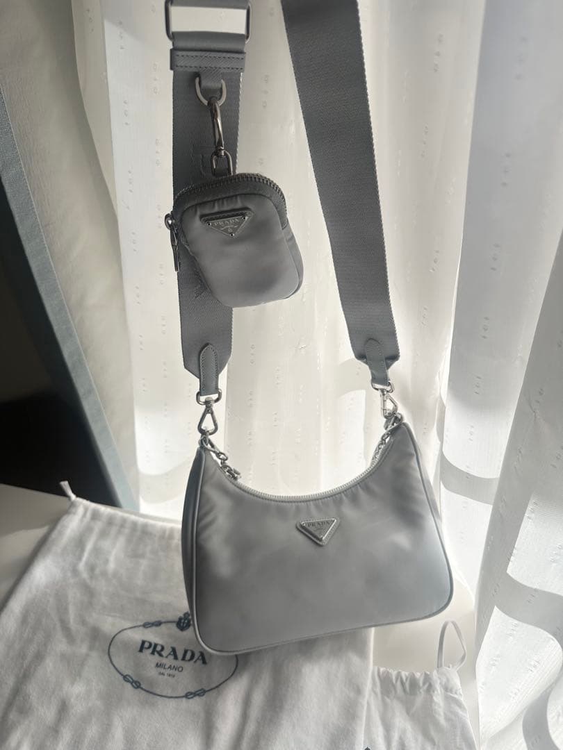 プラダ テスート ナイロン 2WAYショルダーバッグ ブラック