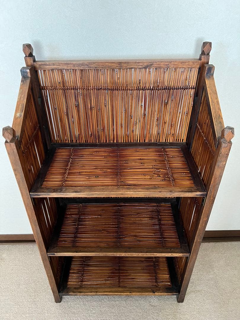 アジアンスタイル 竹製シェルフ 3段 ② バリ インドネシア
