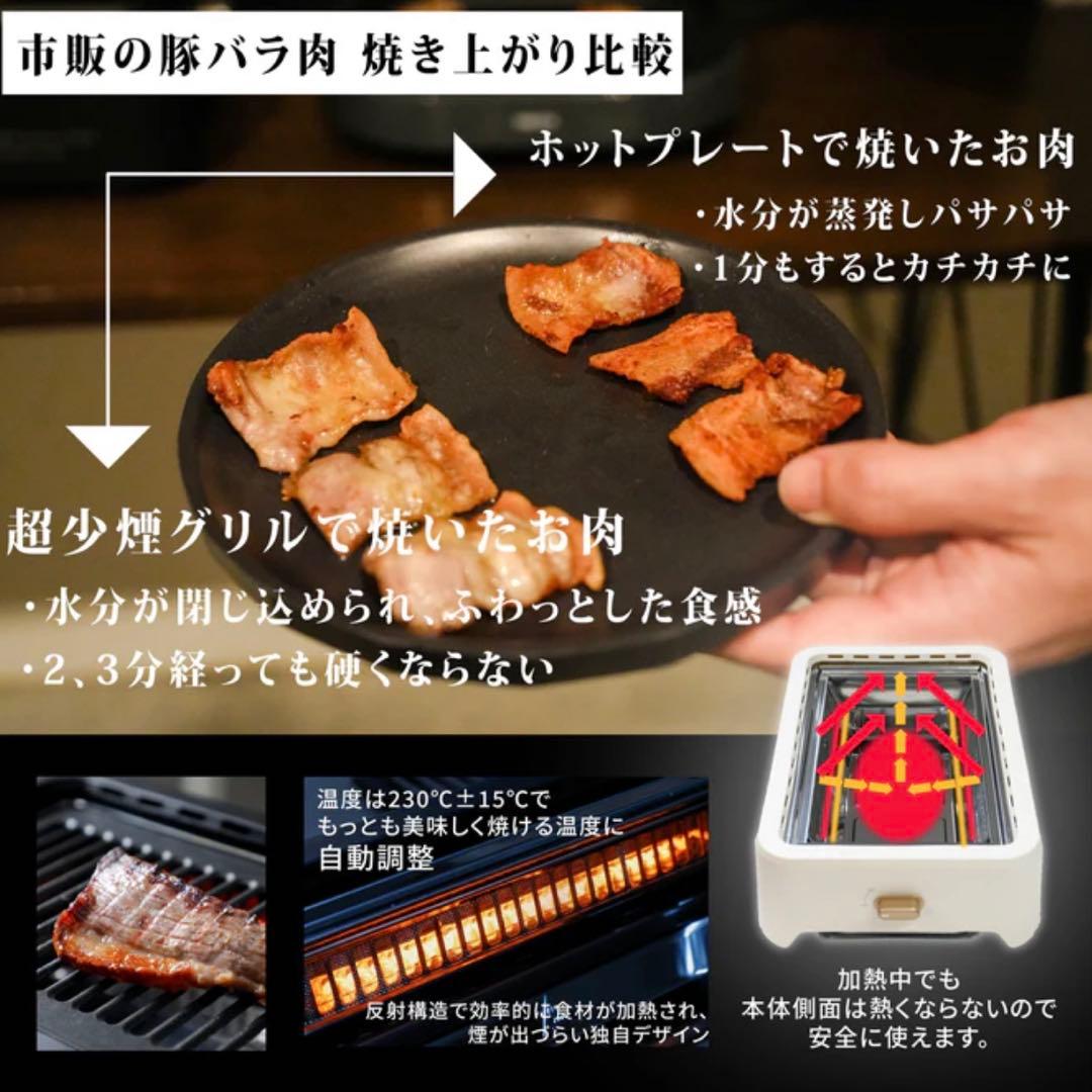 【新品】GLAMP 超少煙グリル SG-1 未開封新品 ホットプレート 焼肉