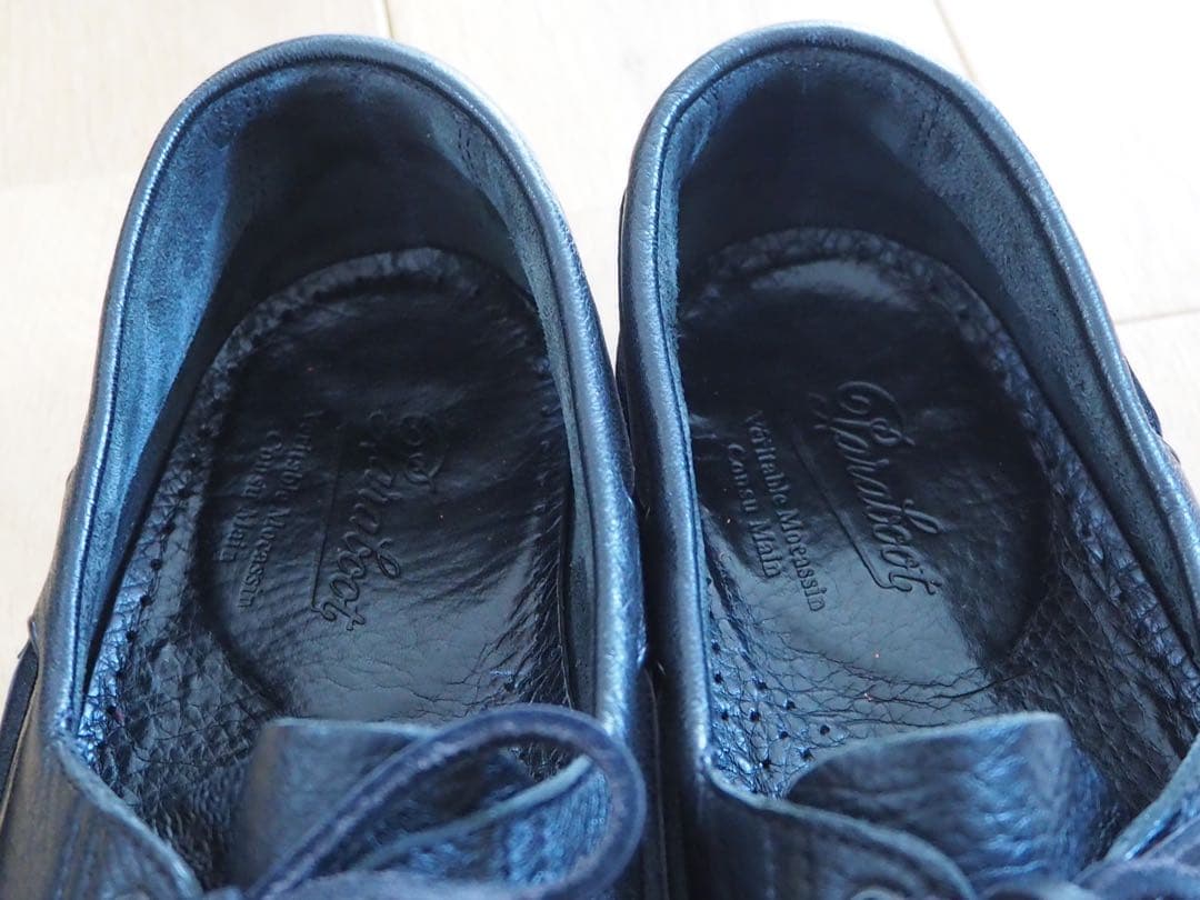 【美品】パラブーツ デッキシューズ バース マリン ブラック UK8 27.0