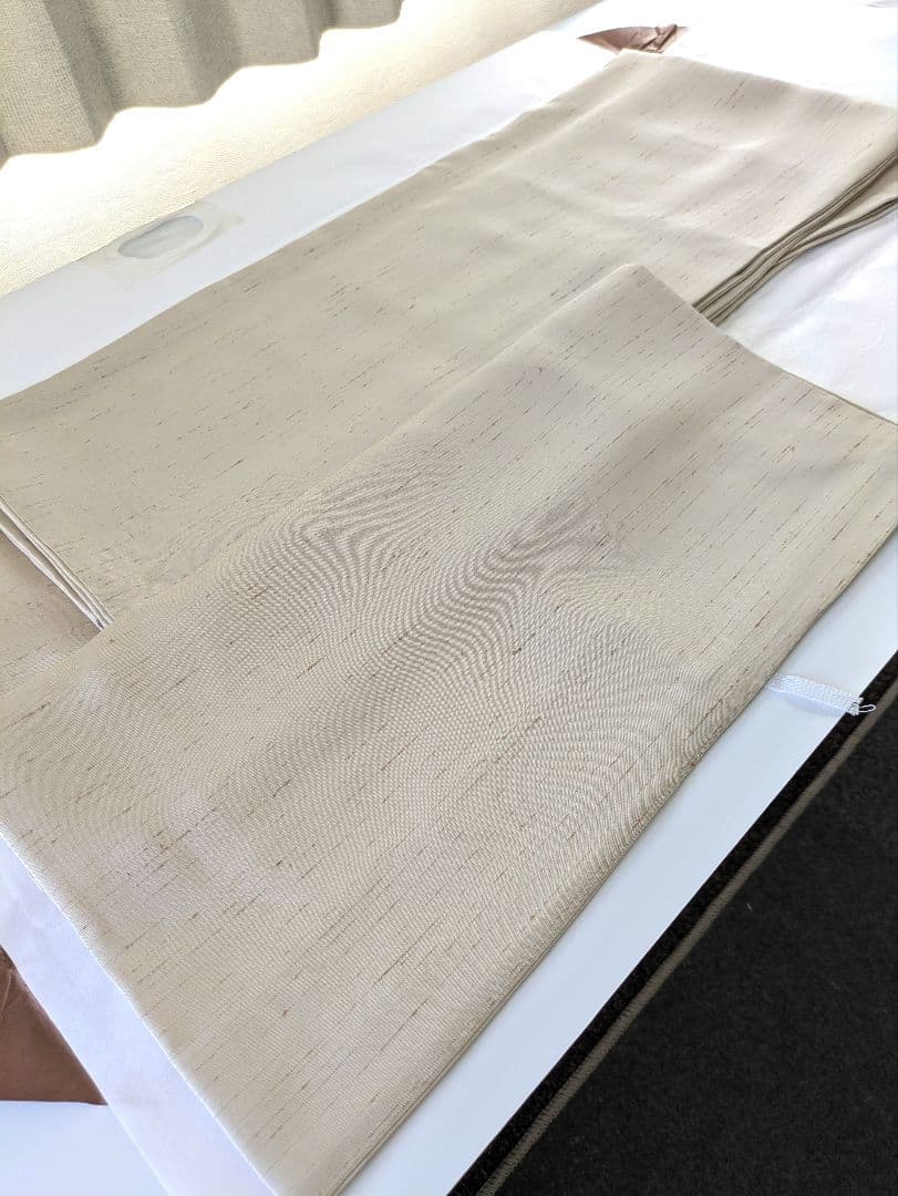 サ*ー様 正絹縦節ぜんまい紬小紋