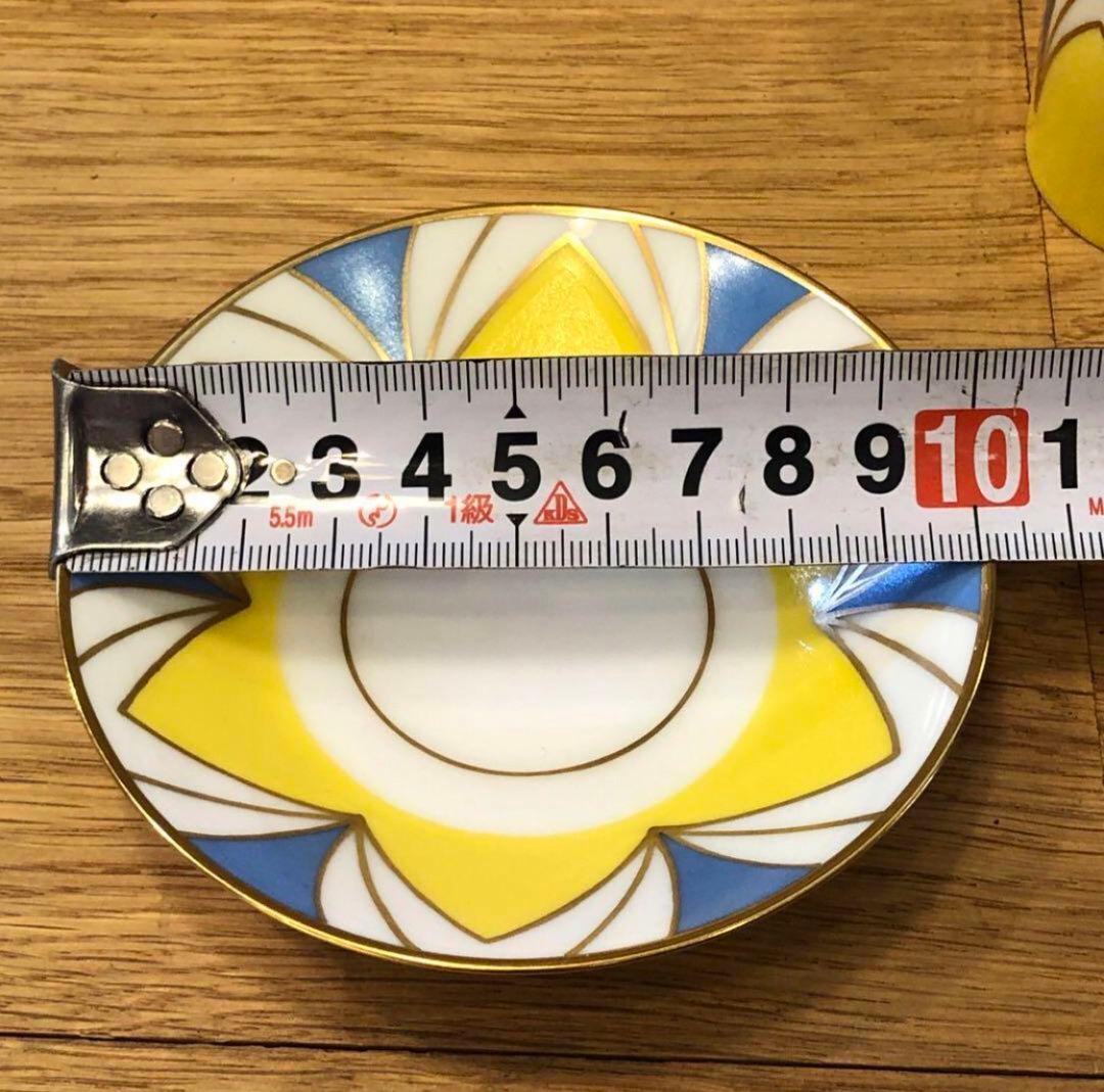 希少　ビンテージ　大倉陶園 アールデコ デミタス　カップ&ソーサー　古道具