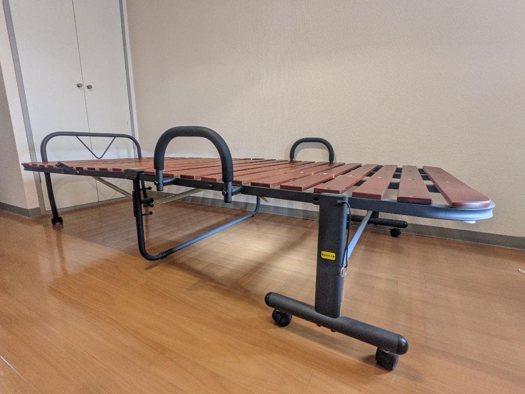 折りたたみ式すのこベッド シングル キャスター付き 山善 HS-1S