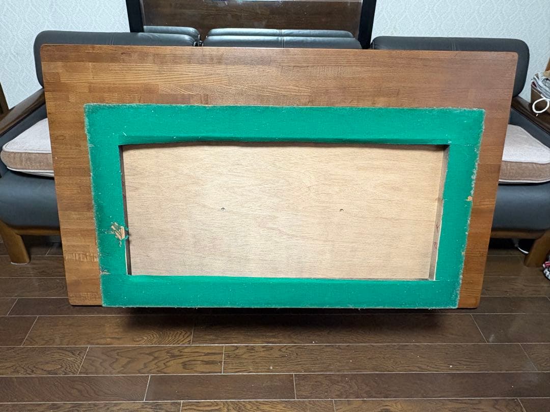 ★高級ダークブラウン✖️ブラック★ 木製 センターテーブル★１枚板★値下げしました