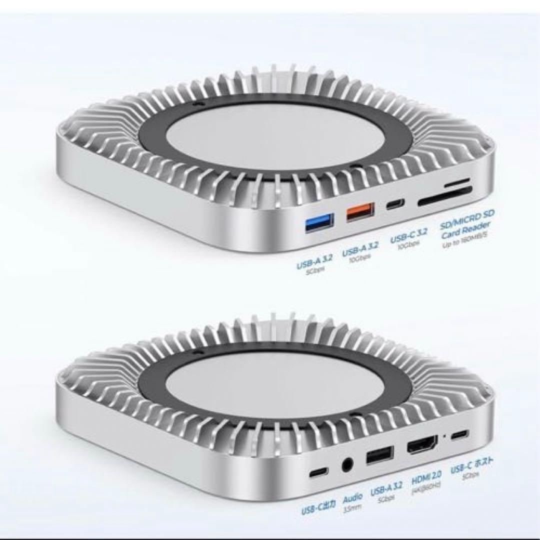 大特価❣️Mac Mini M4 M4pro 対応ハブ 10-in-1 拡張ハブ