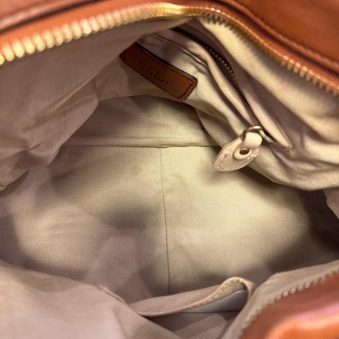 クロエ　パラディ　Chloe バッグ 本革 キャメル