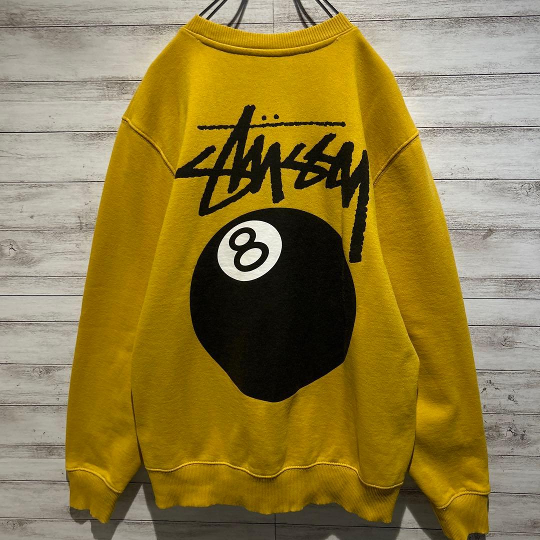 【即完売モデル】ステューシー☆バックビックロゴ　8ボール人気デザイン　スウェット