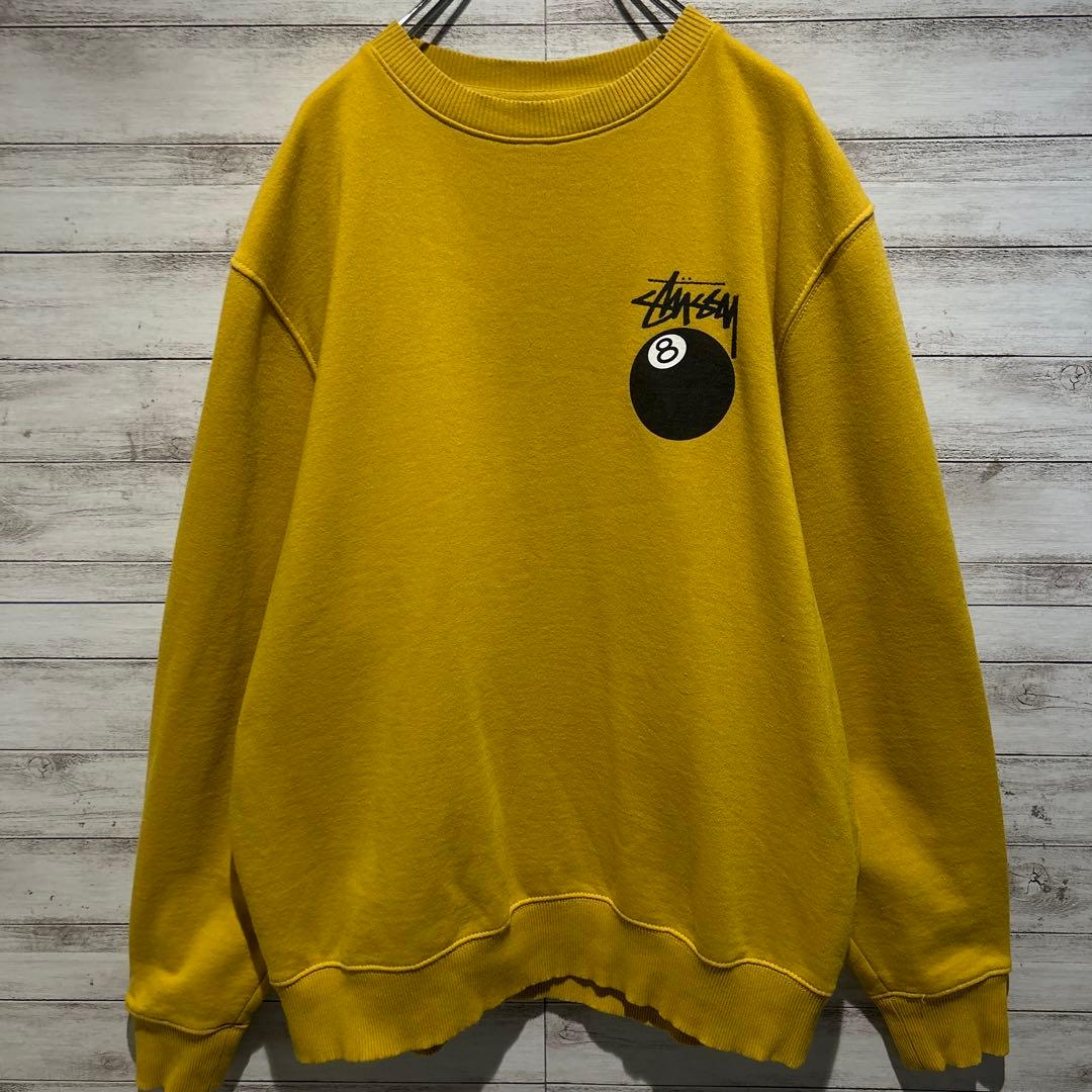 【即完売モデル】ステューシー☆バックビックロゴ　8ボール人気デザイン　スウェット