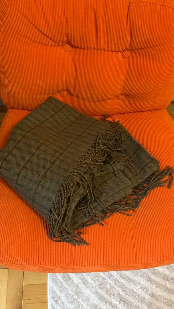 ZARA チェック柄ブランケット 140×190cm