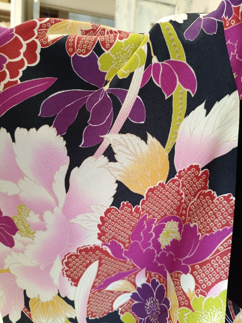 ブランド撫松庵着物とベルベット作り帯セット