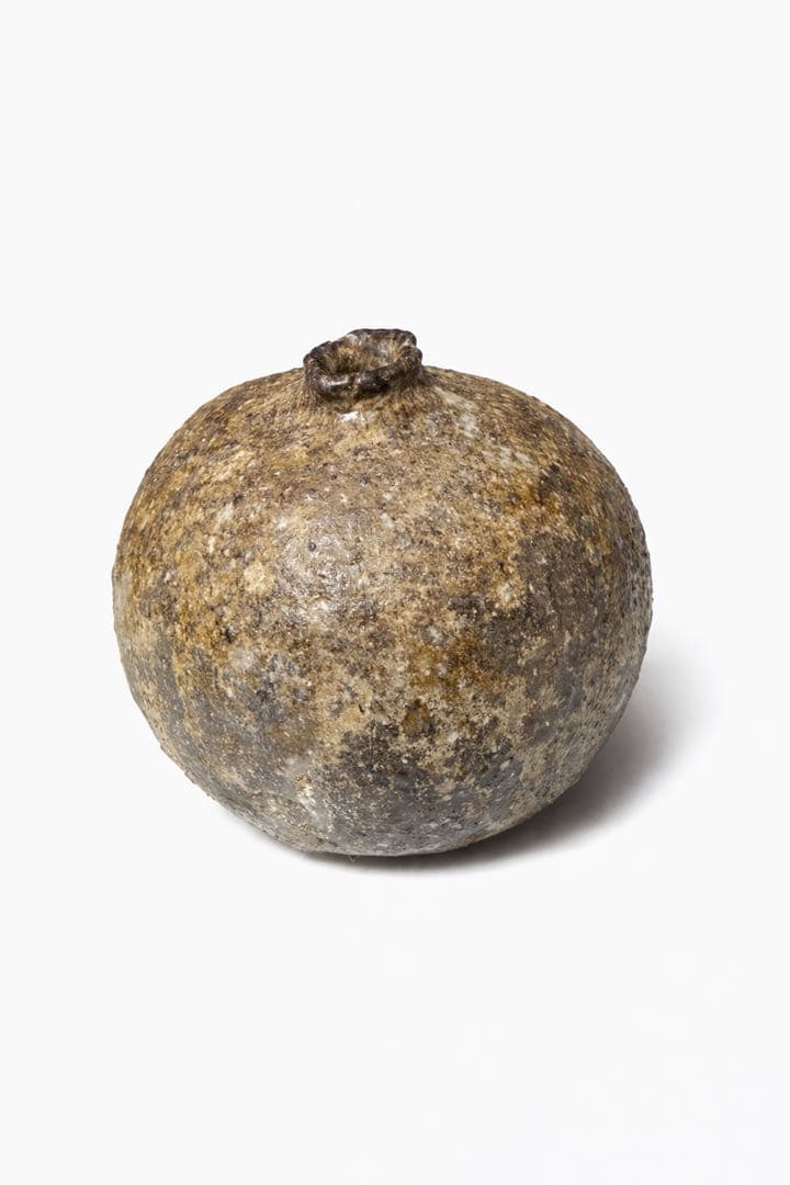 伊賀系 壺 花入 作家物 橋本誠 共箱・資料付き