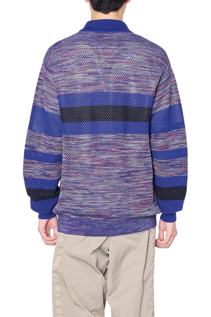 kolor 26SS 26SCM-N07306 ハーフジップニット Blue 5