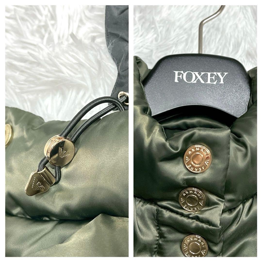 未使用級★ARMANI JEANS★ロゴ金具 モッズコート リアルダウン 38