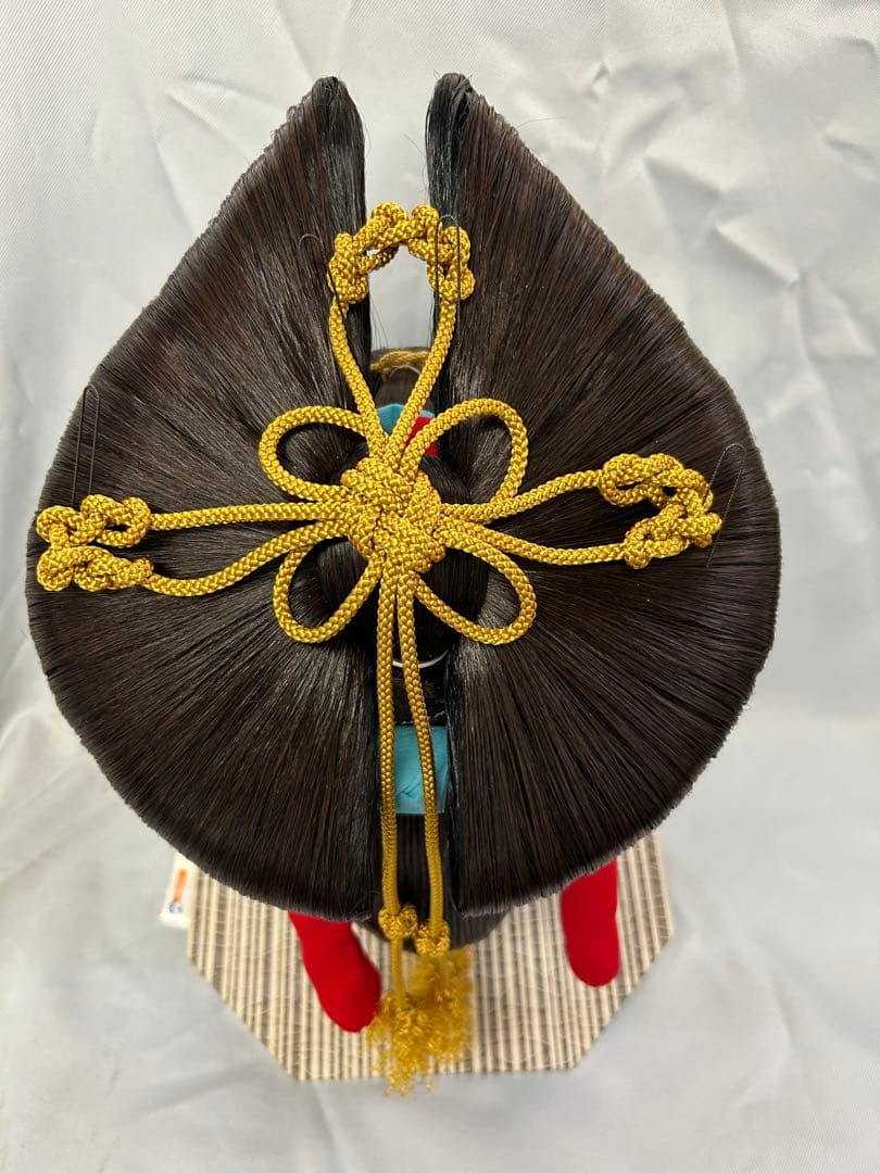 日本髪かつら　大衆演劇かつら　花魁　辰巳9号(大サイズ)自然色 かのこ髷飾り付き