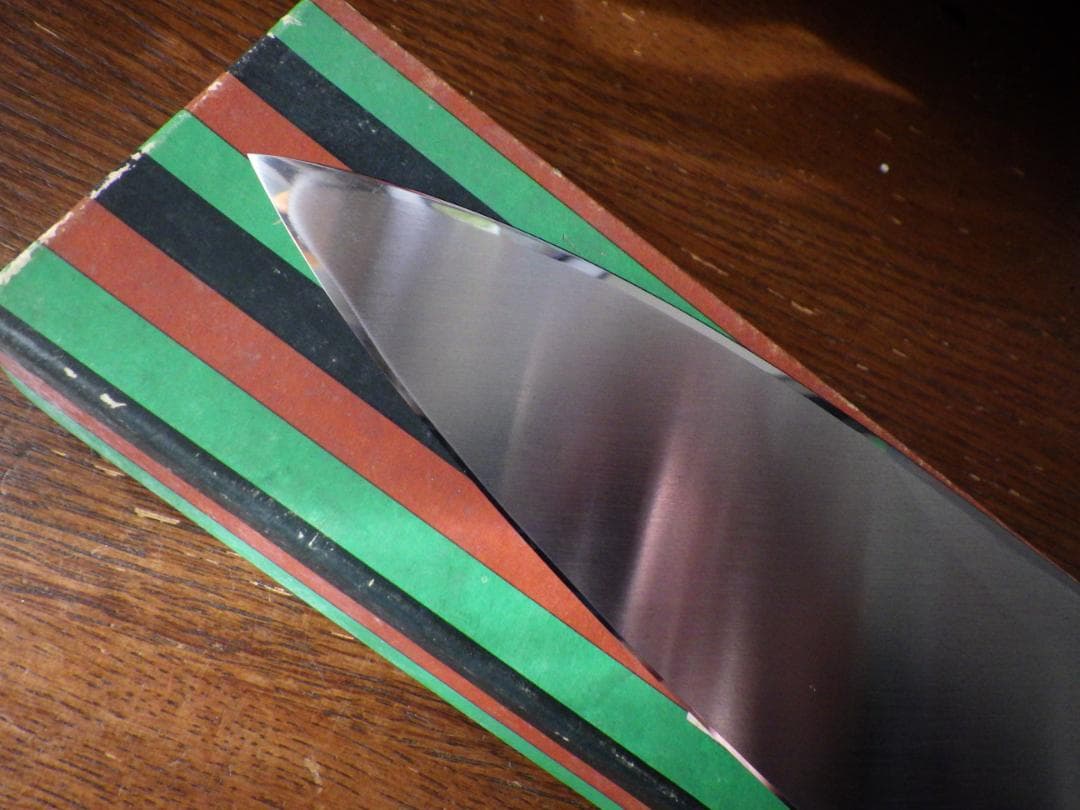 日本橋/木屋イヅツキ出刃包丁/本水牛柄刃渡180mm共箱有り★手研ぎ済み★