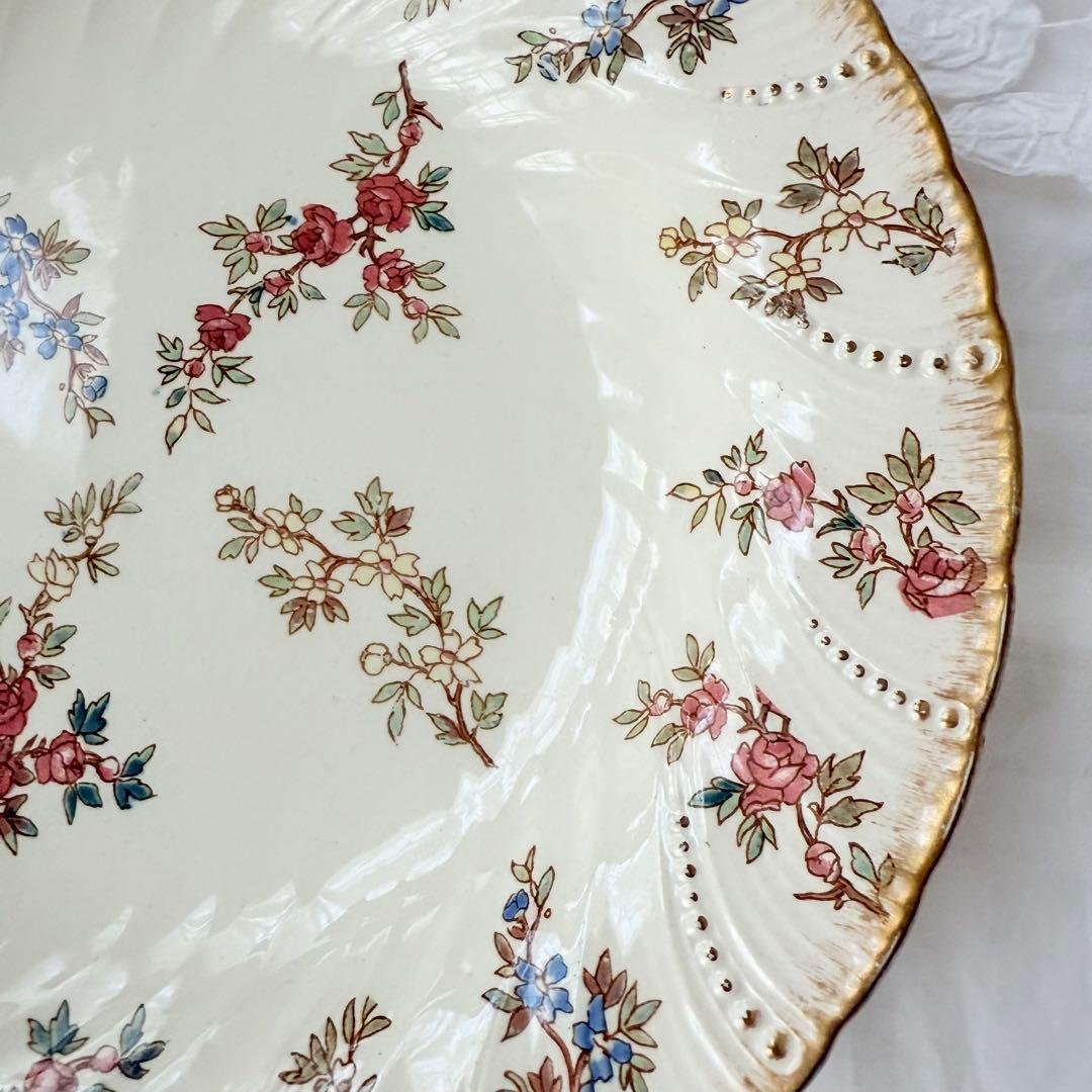 裏カケ有】 サルグミンヌ ルイ15世 スーププレート フランスアンティーク