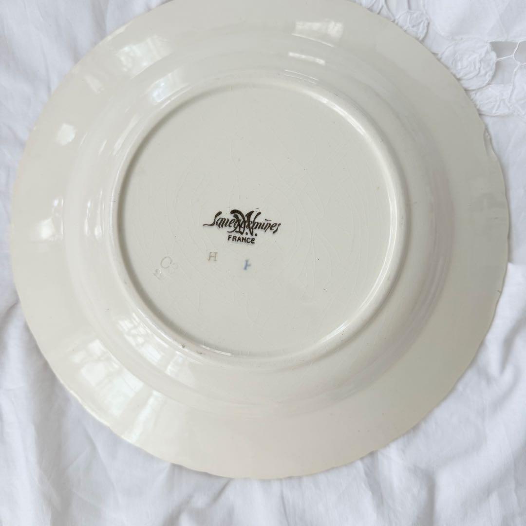 裏カケ有】 サルグミンヌ ルイ15世 スーププレート フランスアンティーク