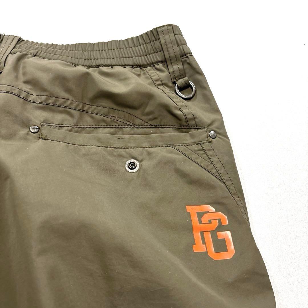 パーリーゲイツ　5/L 蓄熱　ロングパンツ　ブラウン　ウエストゴム　ドロスト