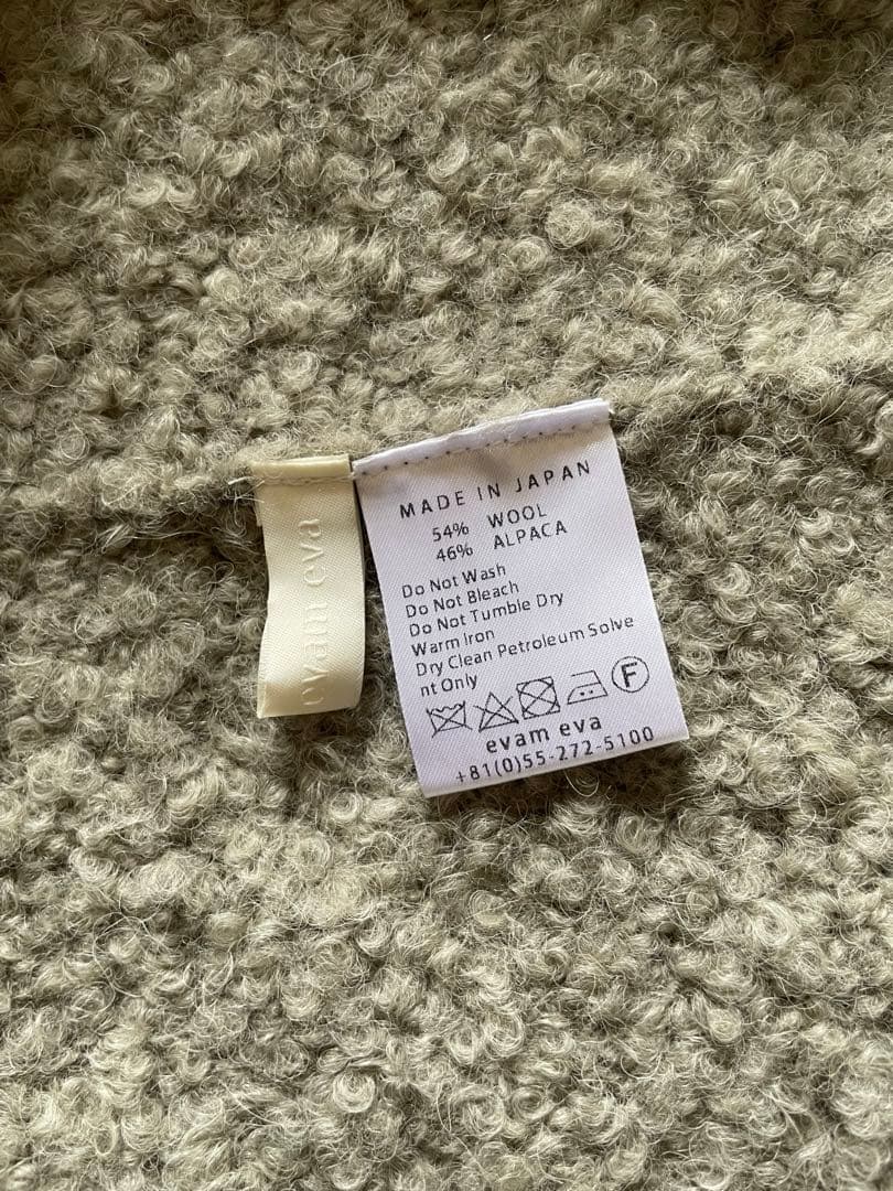 小物 evameva alpaca wool snood grege 2025AW