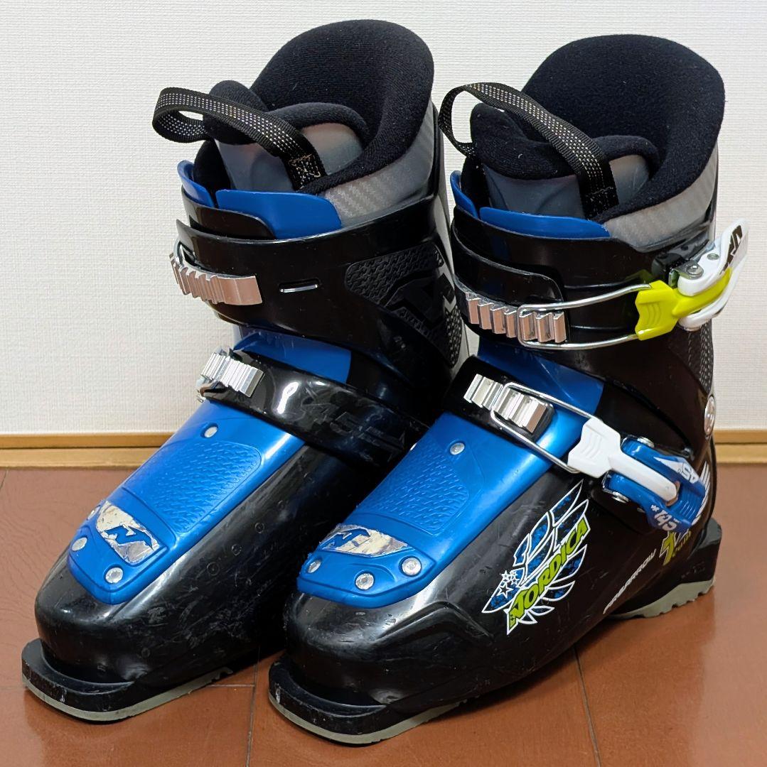 ​【ジュニア スキー4点セット】板117/靴21.5/ポール/ケース