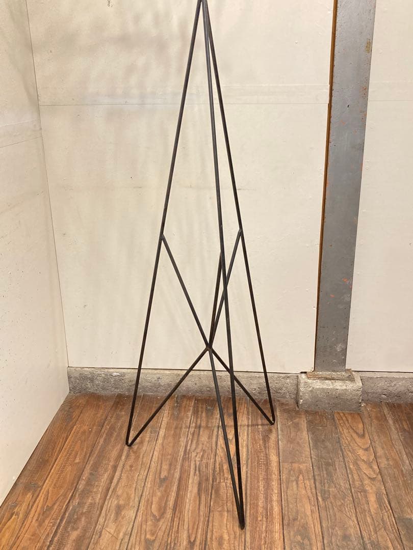 60'sヴィンテージ 鉄×真鍮 スチールコートハンガー フランスアンティーク