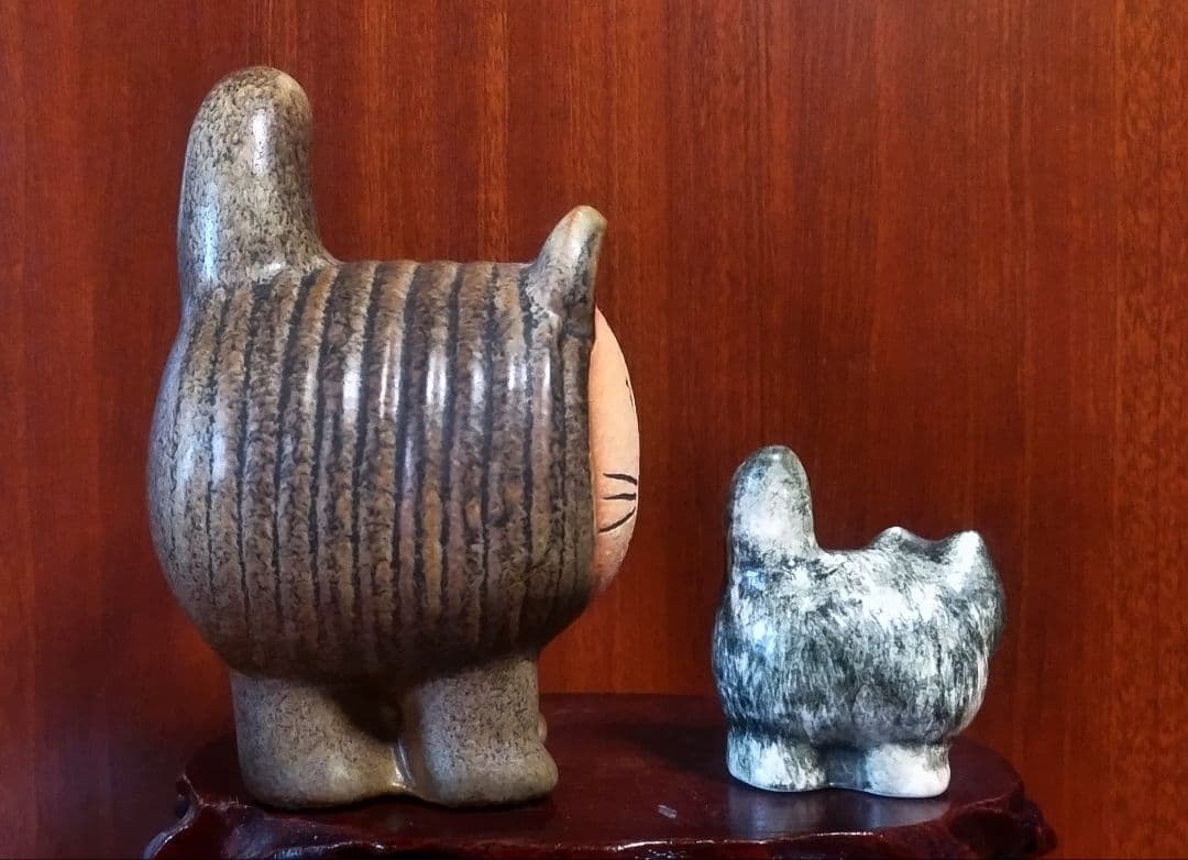 リサラーソン ディエチキャット＆ミニズースタンディングキャット 美品