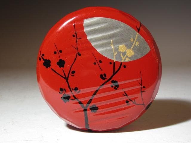 飛来一閑 中村宗哲合作 梅月棗 裏千家 十五代 鵬雲斎花押 k546