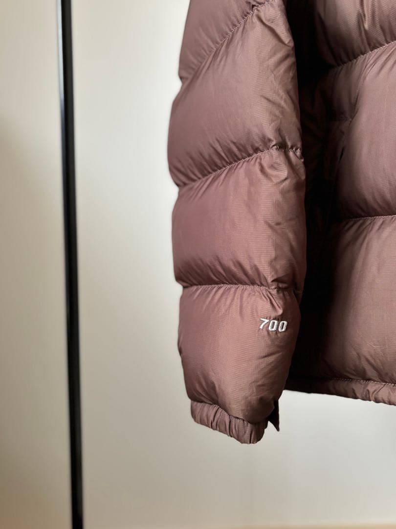 1996 ノースフェイス 700fil ヌプシ センターロゴ ブラウン系 希少