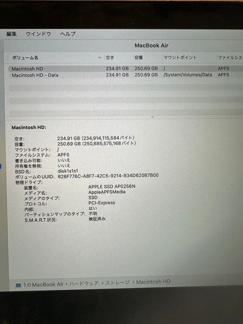 Apple MacBook Air ゴールド 13インチ 256GB 2019