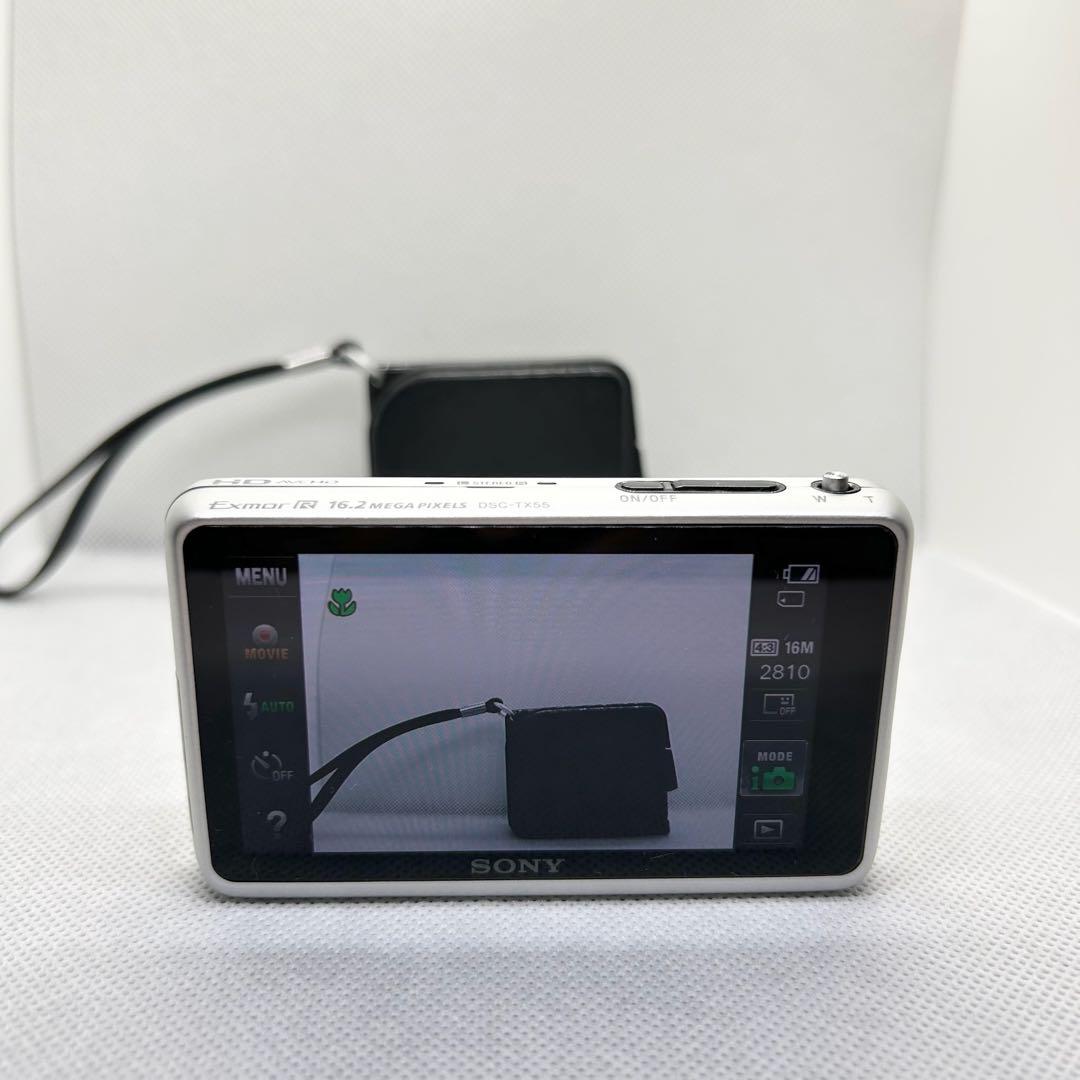 【極美品】SONY サイバーショット DSC-TX55 コンデジ ケース付き