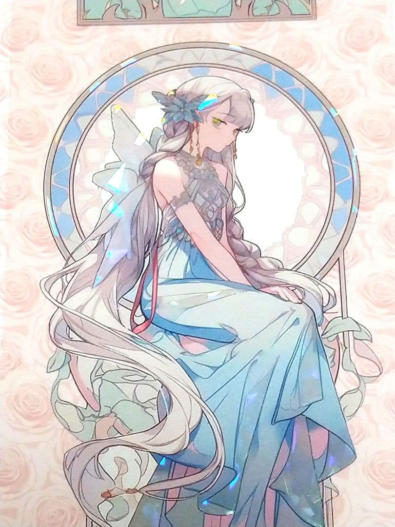 ラスト✩廃盤品✩J1050＃夕月幽境(贝壳光)切り売り海外人物女の子AIマステ