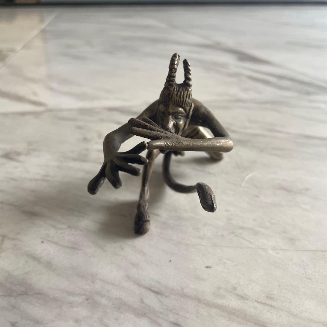 専用ヴィンテージ デビル 悪魔 アンティーク 尻尾 真鍮 獣足 ペニス サターン