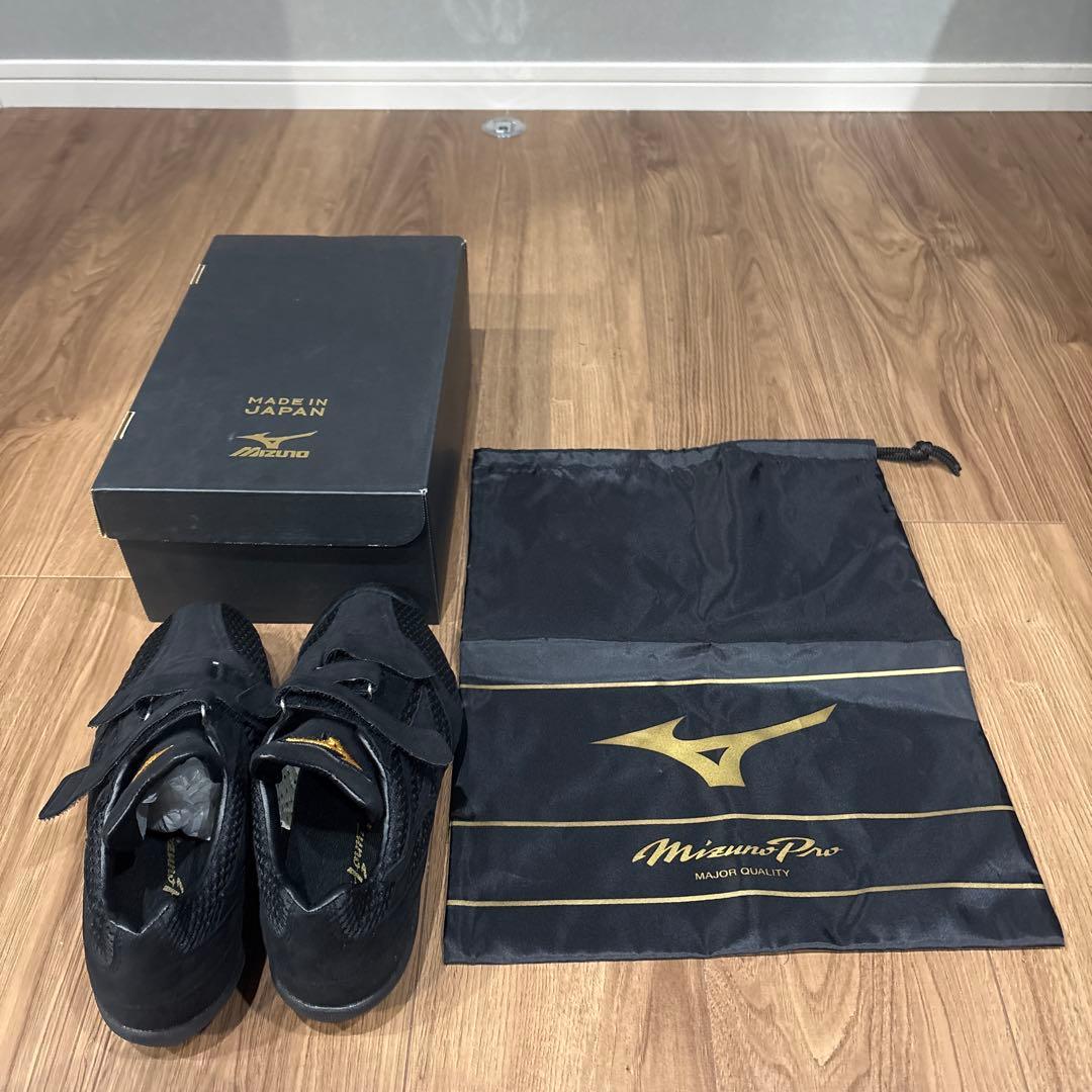 ミズノプロ　スペシャルオーダー　スパイク　黒　26.5
