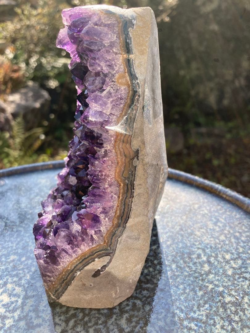 アメジスト結晶 置物　二月の誕生石　パワーストーン　ヒーリング