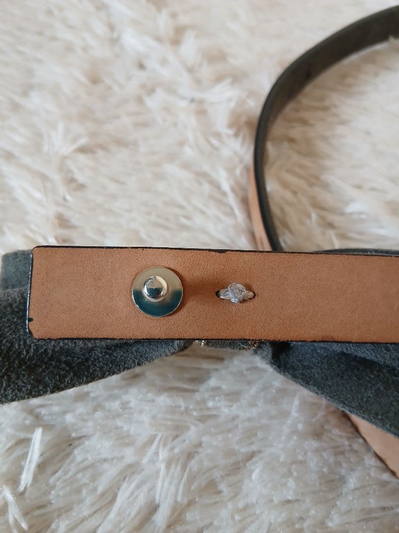 Brunello Cucinelli❗リボン付きヌバックベルト　サイズ/M❗