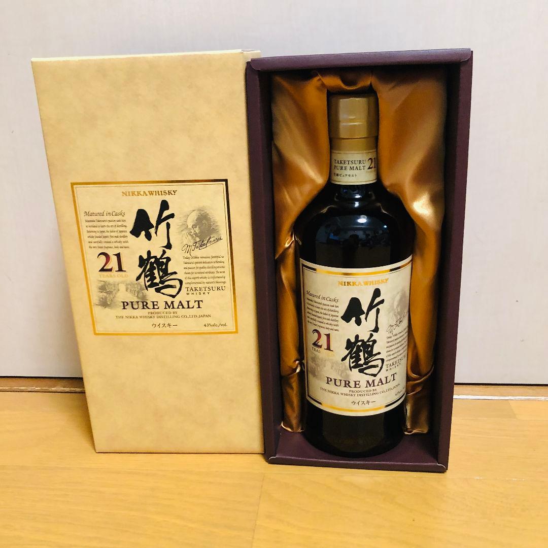 ニッカウイスキー 竹鶴 21年希少 箱つき 未開封 700ml