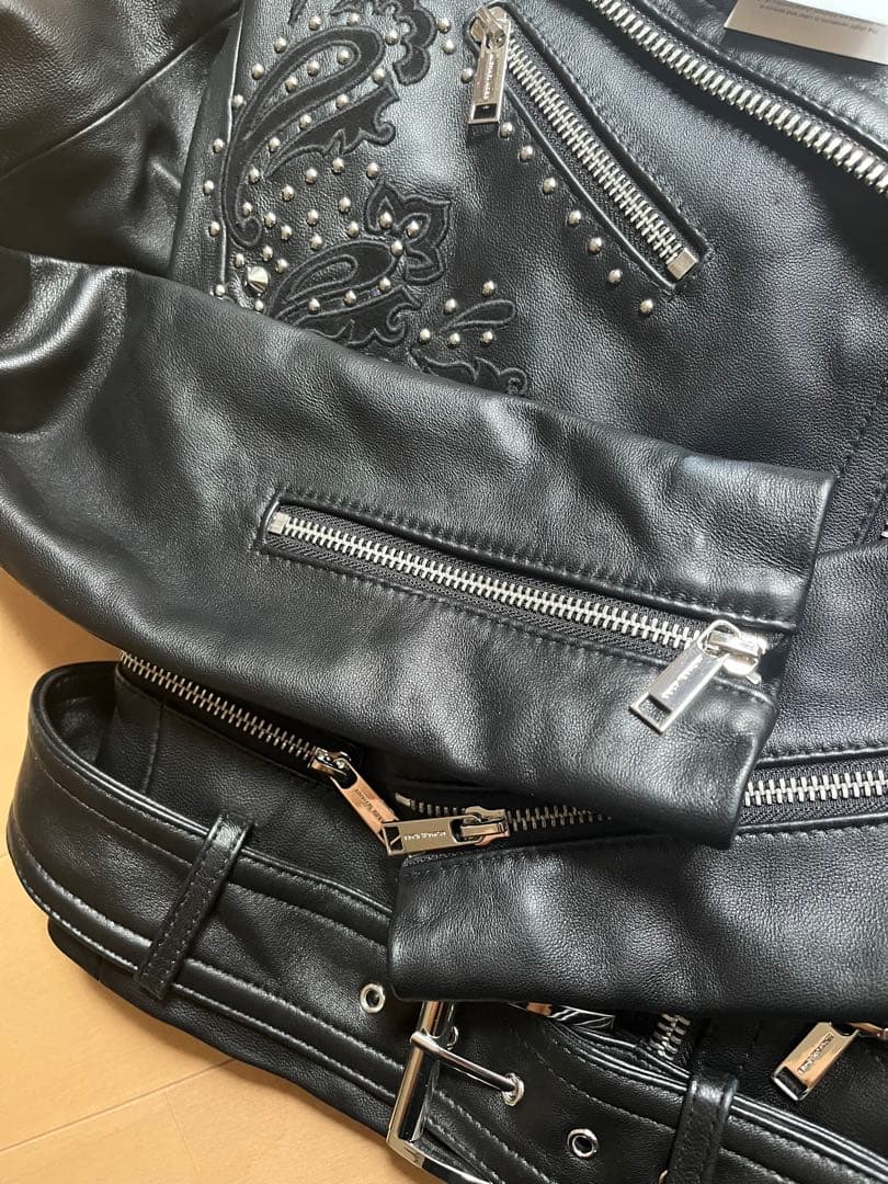 新品タグ付き　マイケルコース　MICHAEL KORS ライダースジャケット本革